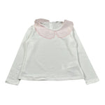 Miss Grant Shirt tinta unita con Stampa Bianco per Bambina UE1939 BIANCO MISS GRANT 