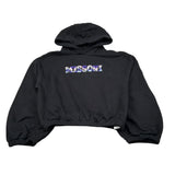 Missoni Felpa Chiusa con Cappuccio tinta unita con Logo Nero per Bambina MV4A70 NERO MISSONI 
