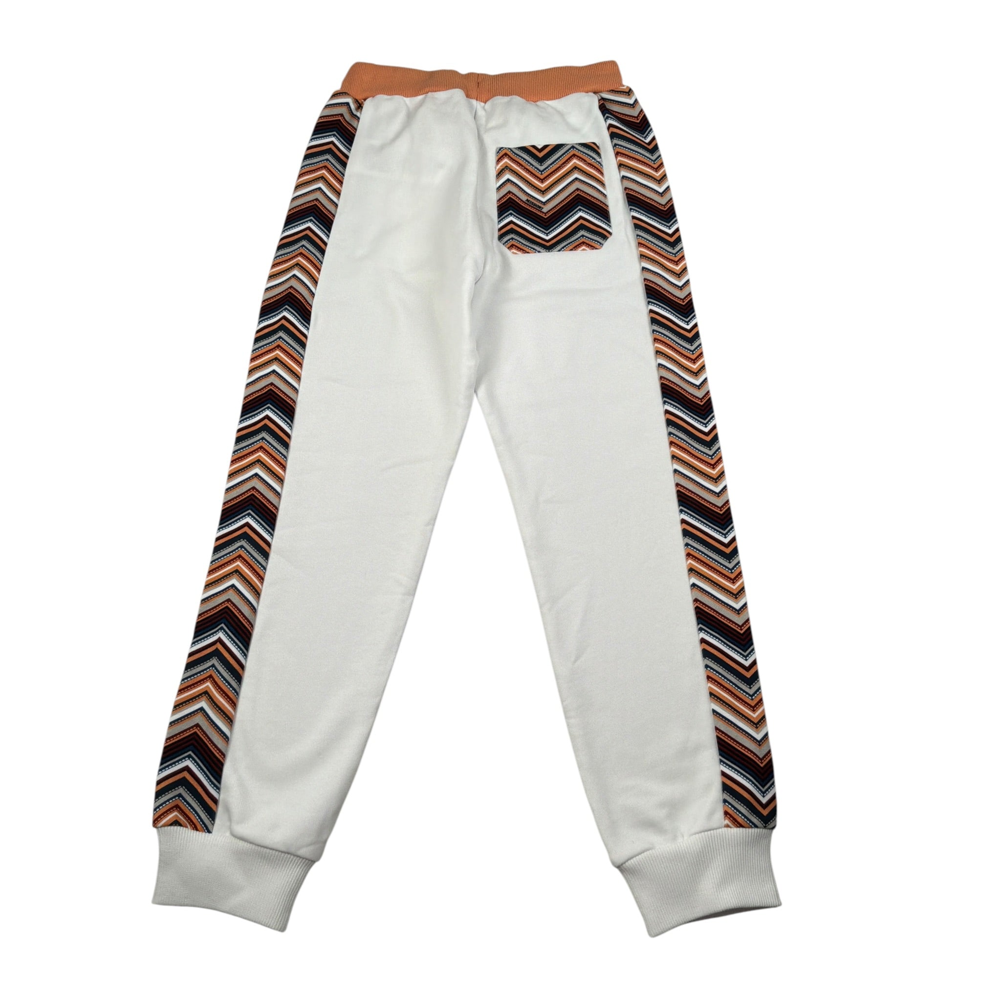 Missoni Pantalone Tuta tinta unita con Profili In Contrasto Bianco per Bambina MV6P40 BIANCO MISSONI 