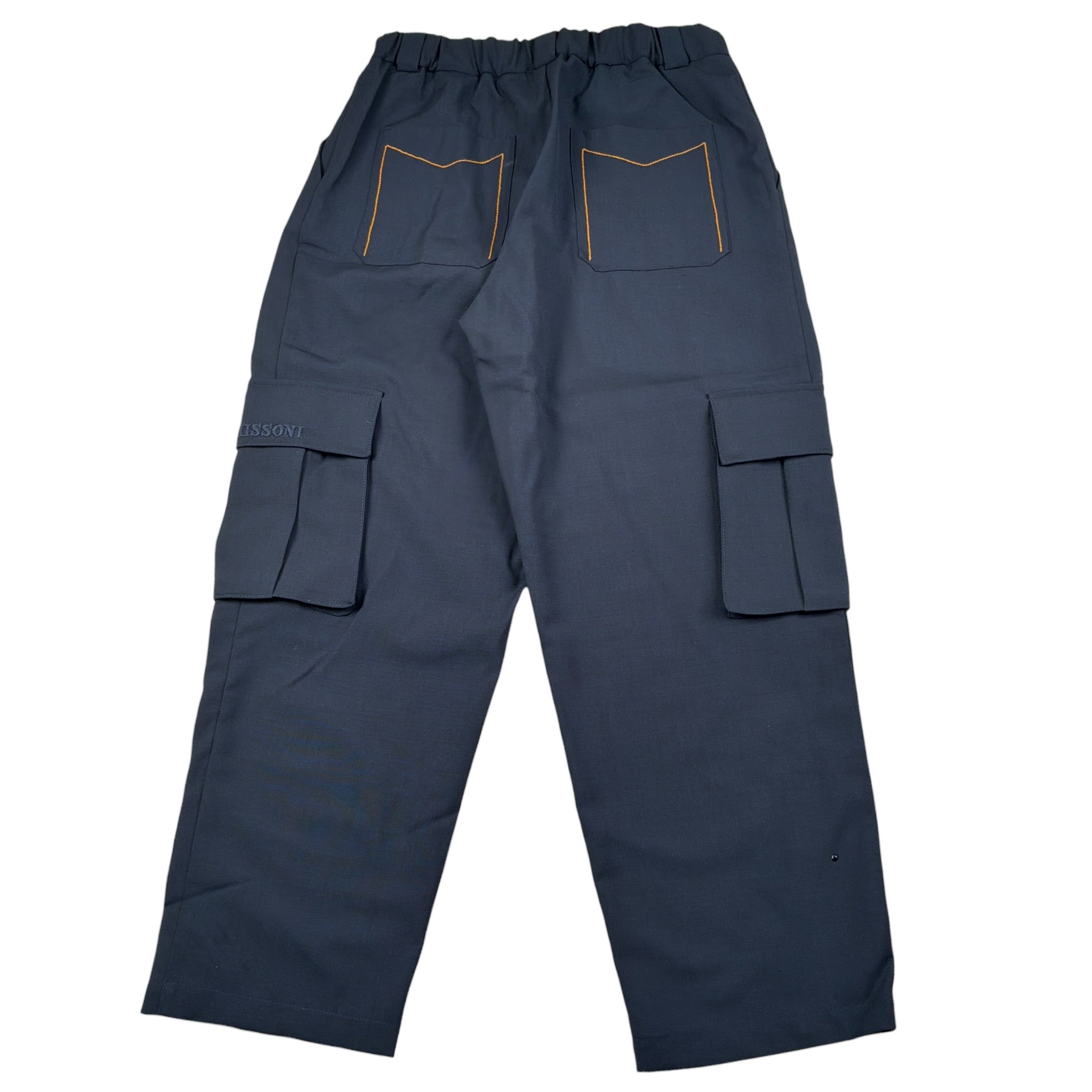 Missoni Pantalone tinta unita con Elastico In Vita Blu per Bambino MV6Q00 BLU MISSONI 