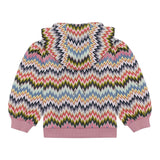 Missoni Felpa Multicolor con Zip E Cappuccio Multicolor per Neonata MX4010 MULTICOLOR MISSONI 