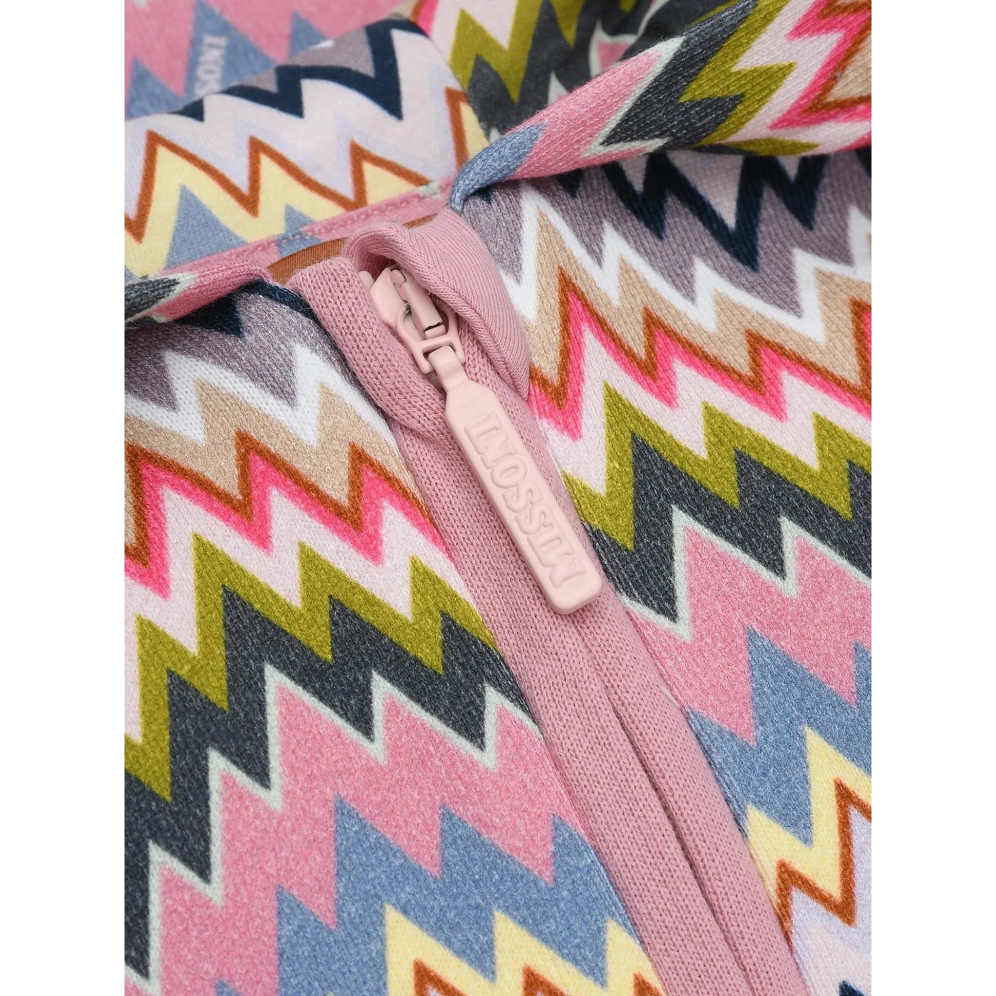 Missoni Felpa Multicolor con Zip E Cappuccio Multicolor per Neonata MX4010 MULTICOLOR MISSONI 