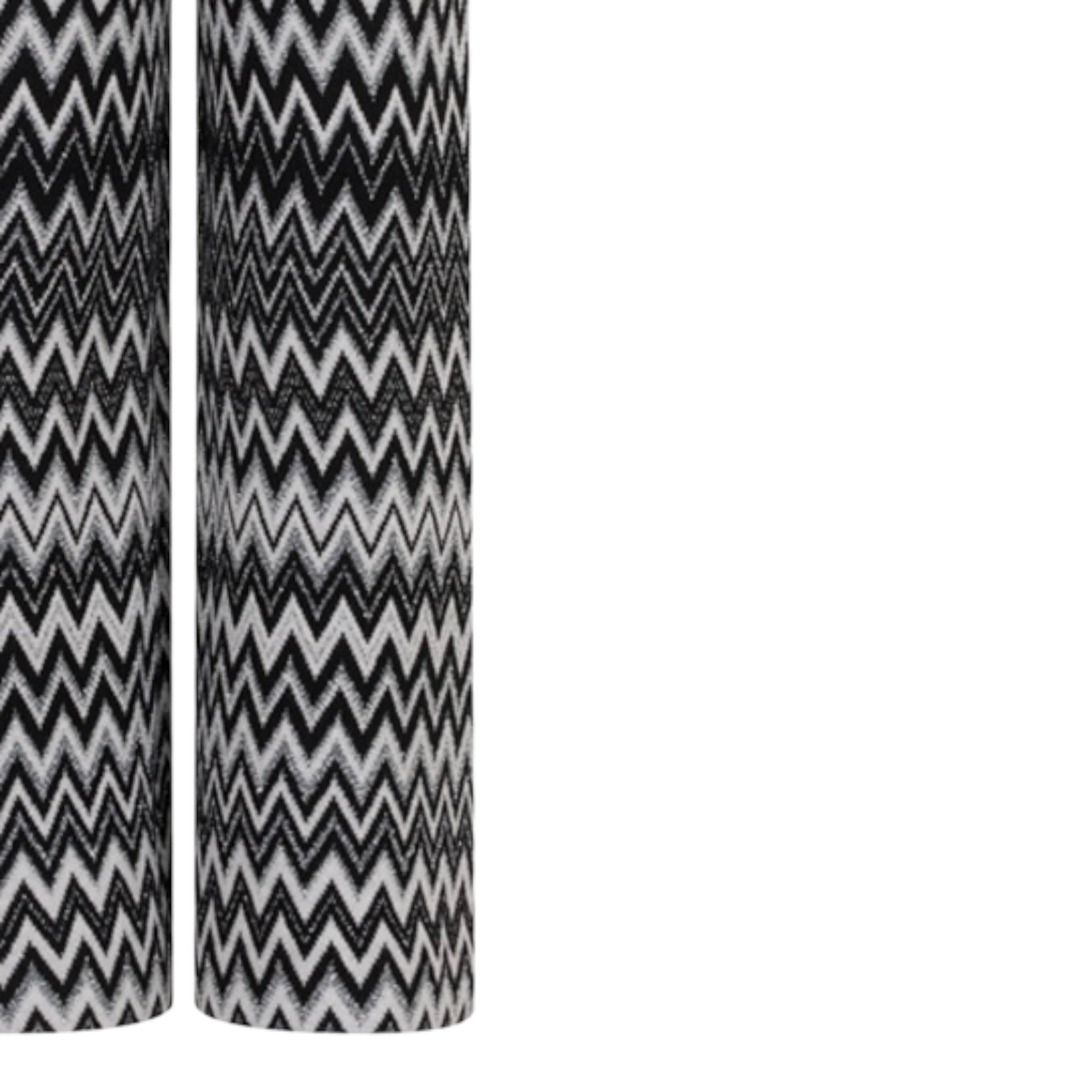 Missoni Pantalone Bicolore con Fantasia Bianco per Bambina MX6A30 BIANCO MISSONI 