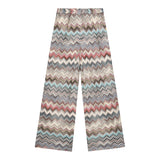 Missoni Pantalone Modello A Palazzo tinta unita con Fantasia Bianco per Bambina MX6B10X BIANCO MISSONI 