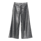 Missoni Pantalone Modello A Palazzo tinta unita Grigio per Bambina MX6B20 GRIGIO MISSONI 