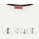 Missoni T-Shirt tinta unita con Stampa Bianco per Bambina MX8A41 BIANCO MISSONI 