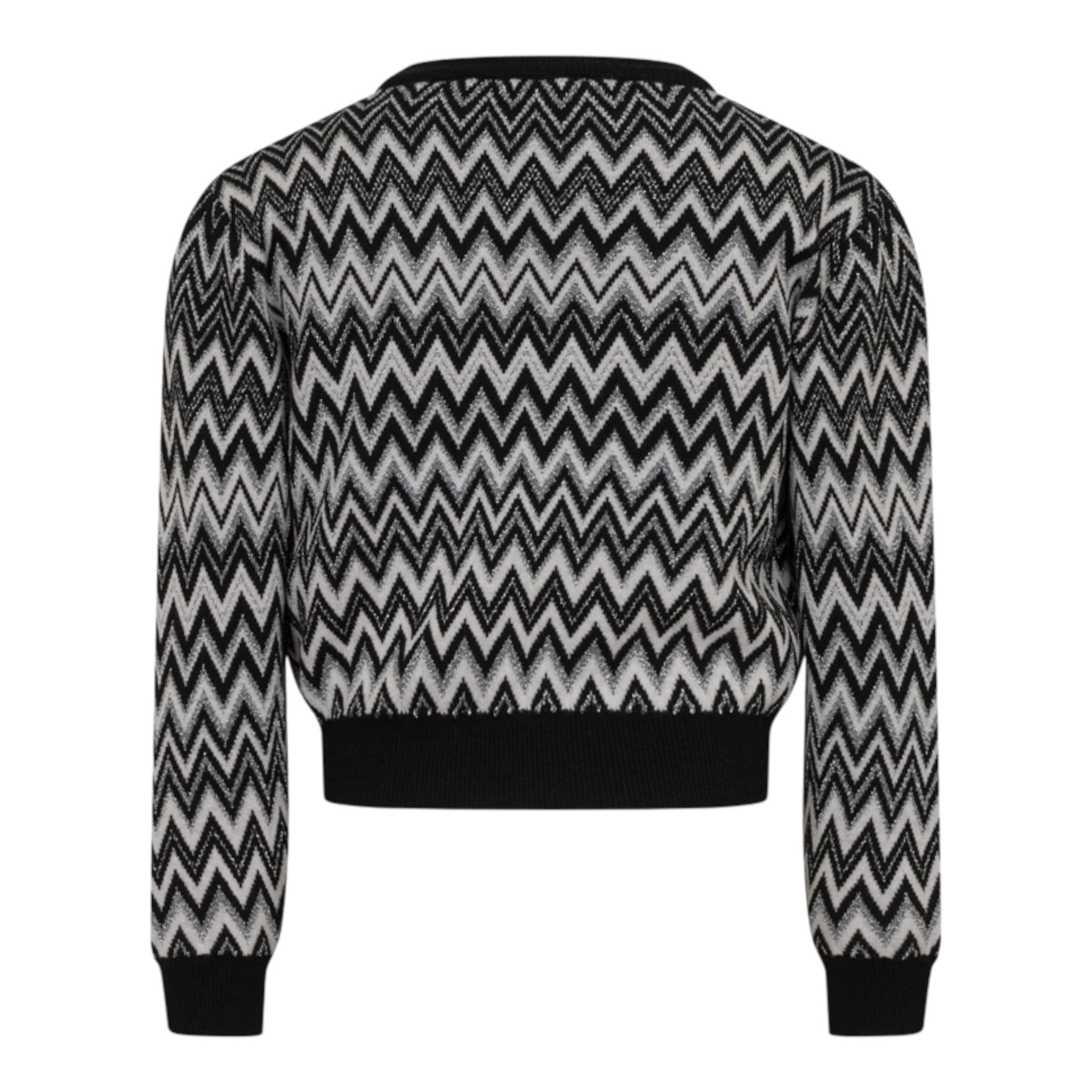 Missoni Maglia Bicolore con Fantasia Bianco per Bambina MX9A00 BIANCO MISSONI 