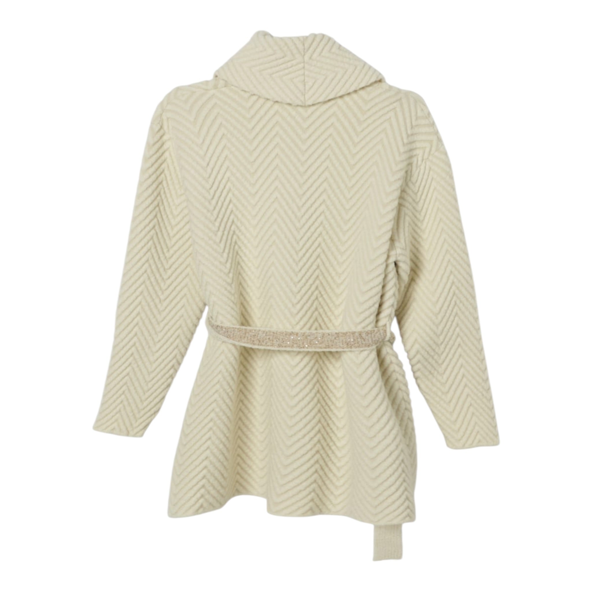Missoni Cardigan tinta unita con Cintura Panna per Bambina MX9A60 PANNA MISSONI 