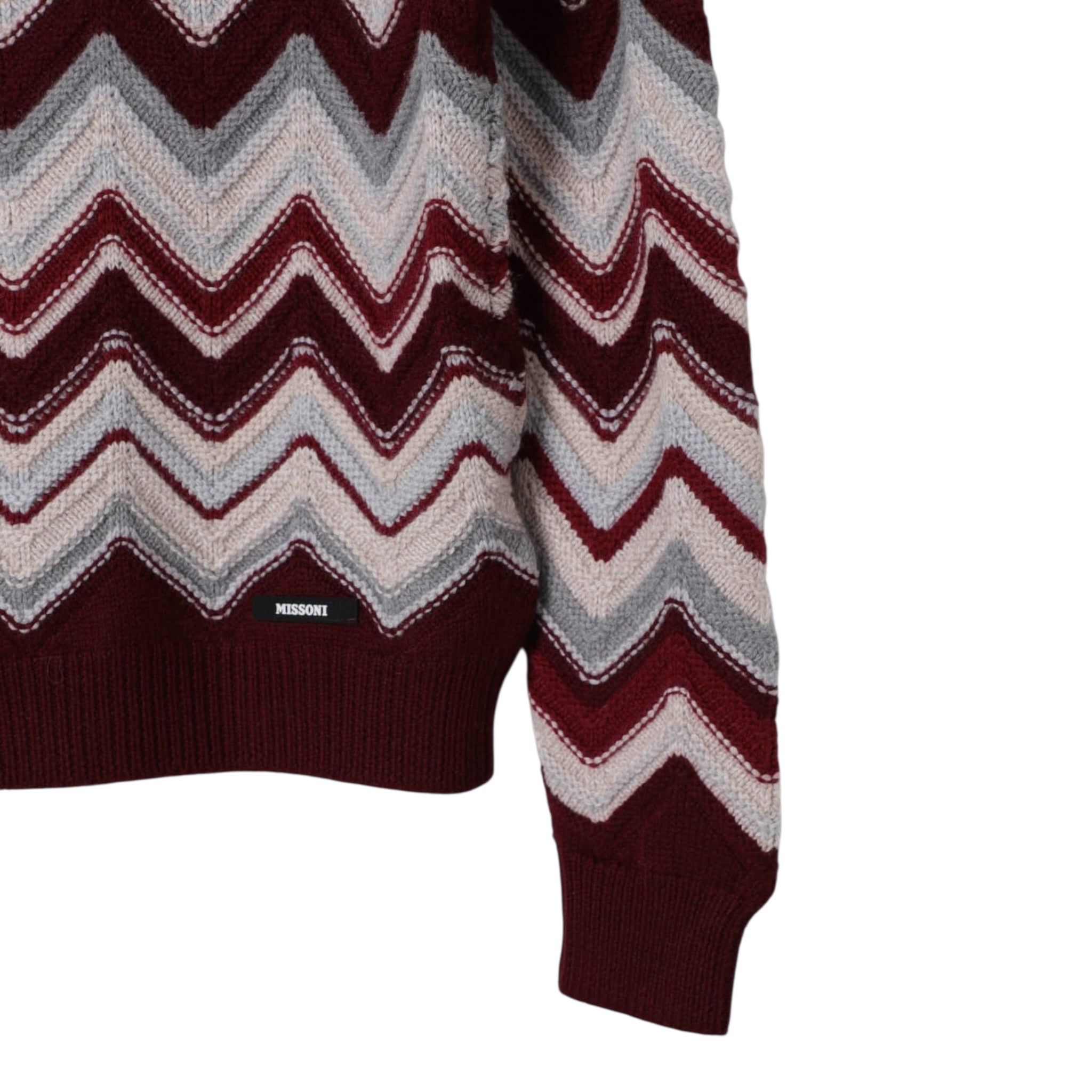 Missoni Maglia tinta unita con Fantasia Bordeaux per Bambina MX9P20 BORDEAUX MISSONI 