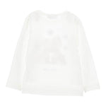 Monnalisa Shirt tinta unita con Stampa Bianco per Bambina 110612 BIANCO MONNALISA 