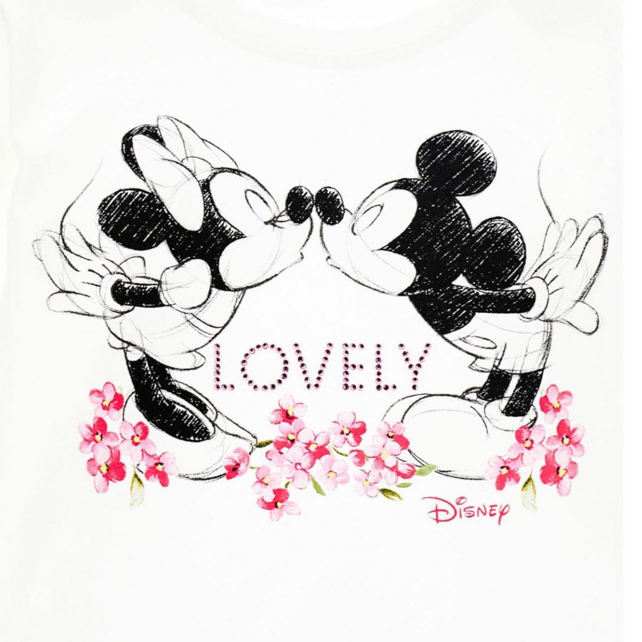Monnalisa Shirt tinta unita con Stampa Bianco per Bambina 110631 BIANCO MONNALISA 