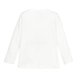 Monnalisa Shirt tinta unita con Stampa Bianco per Bambina 116626SW BIANCO MONNALISA 