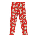 Monnalisa Leggins tinta unita Fantasia Floreale Rosso per Bambina 118408 ROSSO MONNALISA 