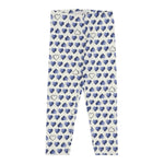 Monnalisa Leggins tinta unita con Fantasia Cuori Bianco per Bambina 118421 BIANCO MONNALISA 