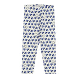 Monnalisa Leggins tinta unita con Fantasia Cuori Bianco per Bambina 118421 BIANCO MONNALISA 