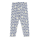 Monnalisa Leggins tinta unita con Fantasia Cuori Bianco per Bambina 118421 BIANCO MONNALISA 