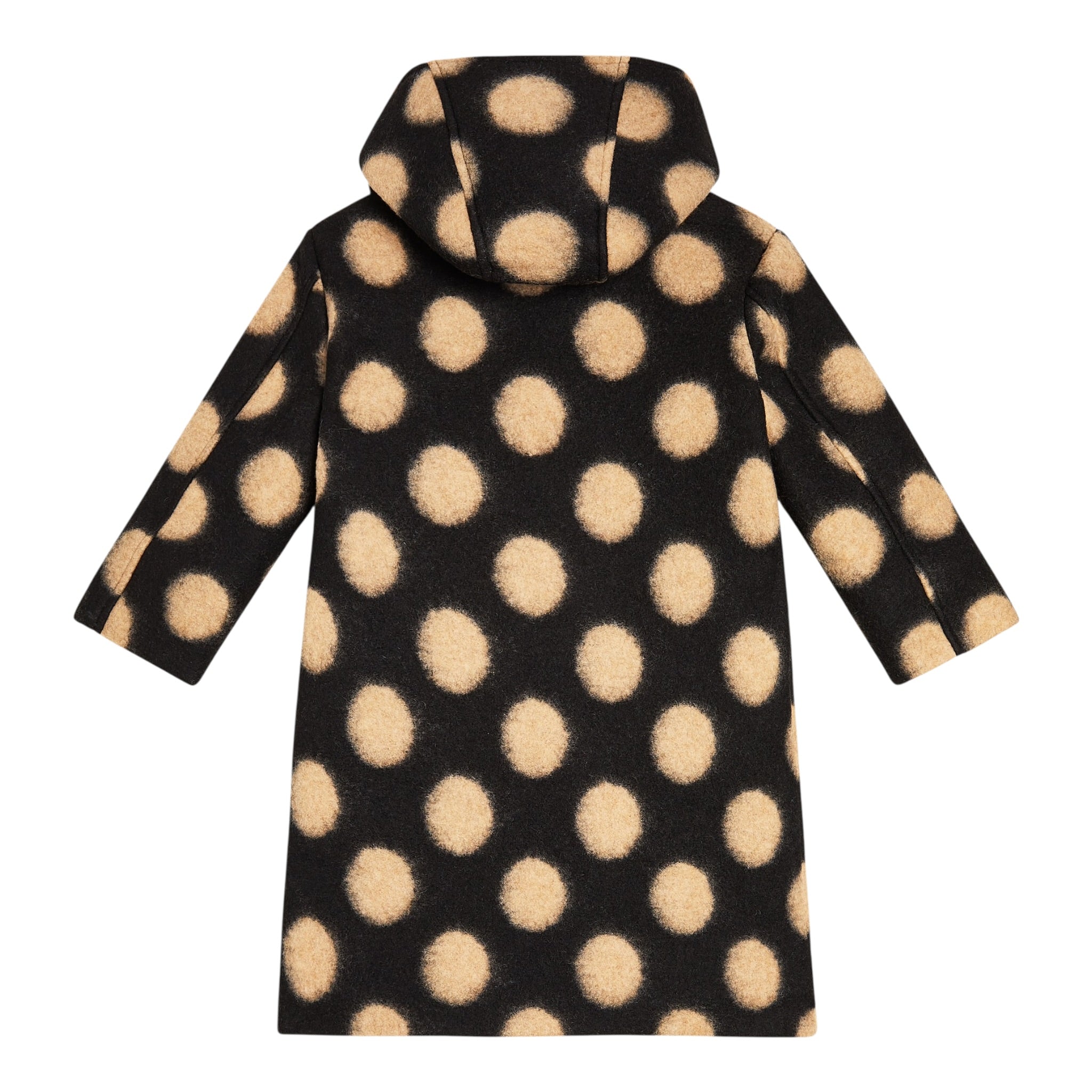 Monnalisa Cappotto tinta unita con Cappuccio Marrone per Bambina 11B109 MARRONE MONNALISA 