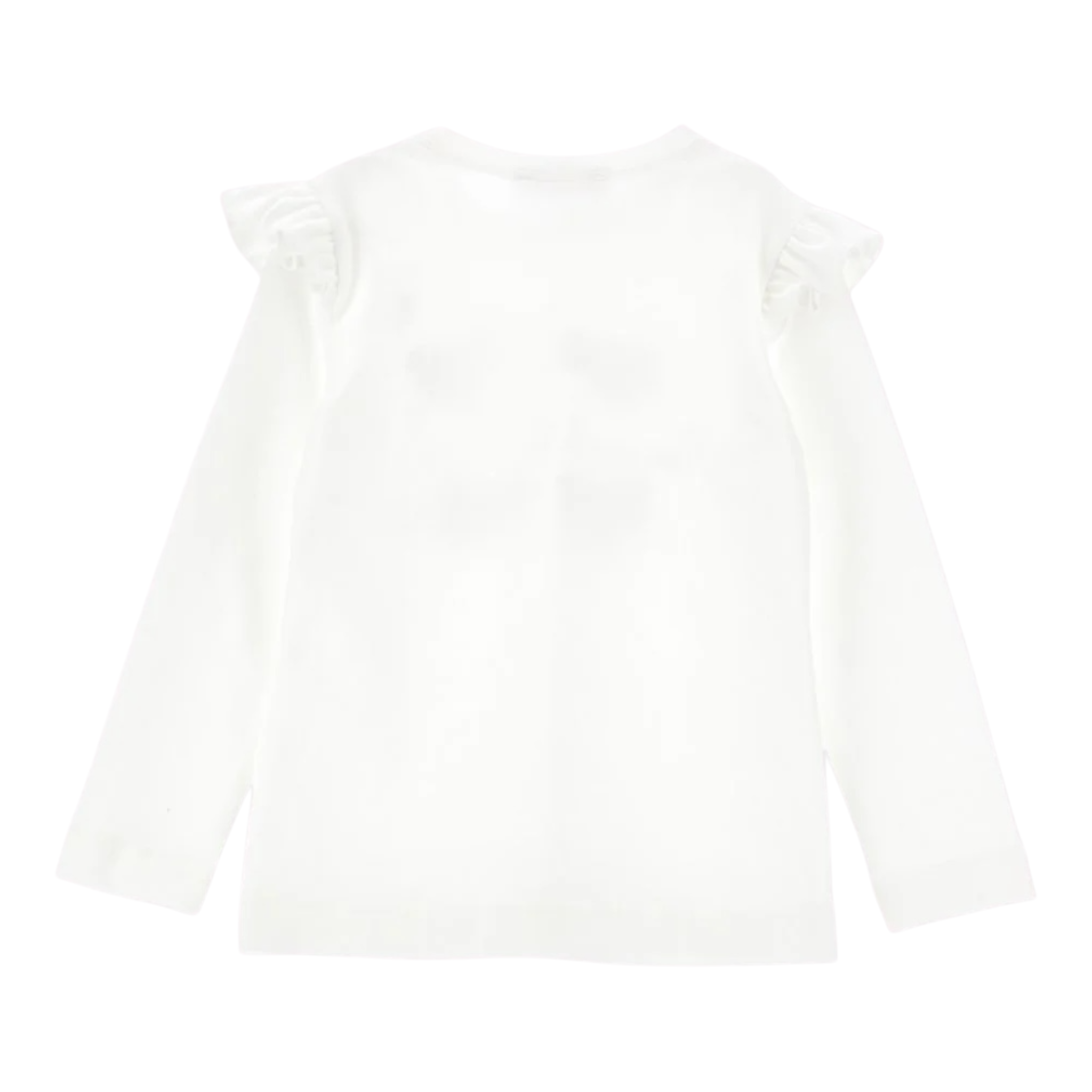 Monnalisa Shirt tinta unita con Stampa Bianco per Bambina 11B621 BIANCO MONNALISA 