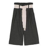 Monnalisa Pantalone tinta unita Modello Palazzo Grigio per Bambina 11D414 GRIGIO MONNALISA 
