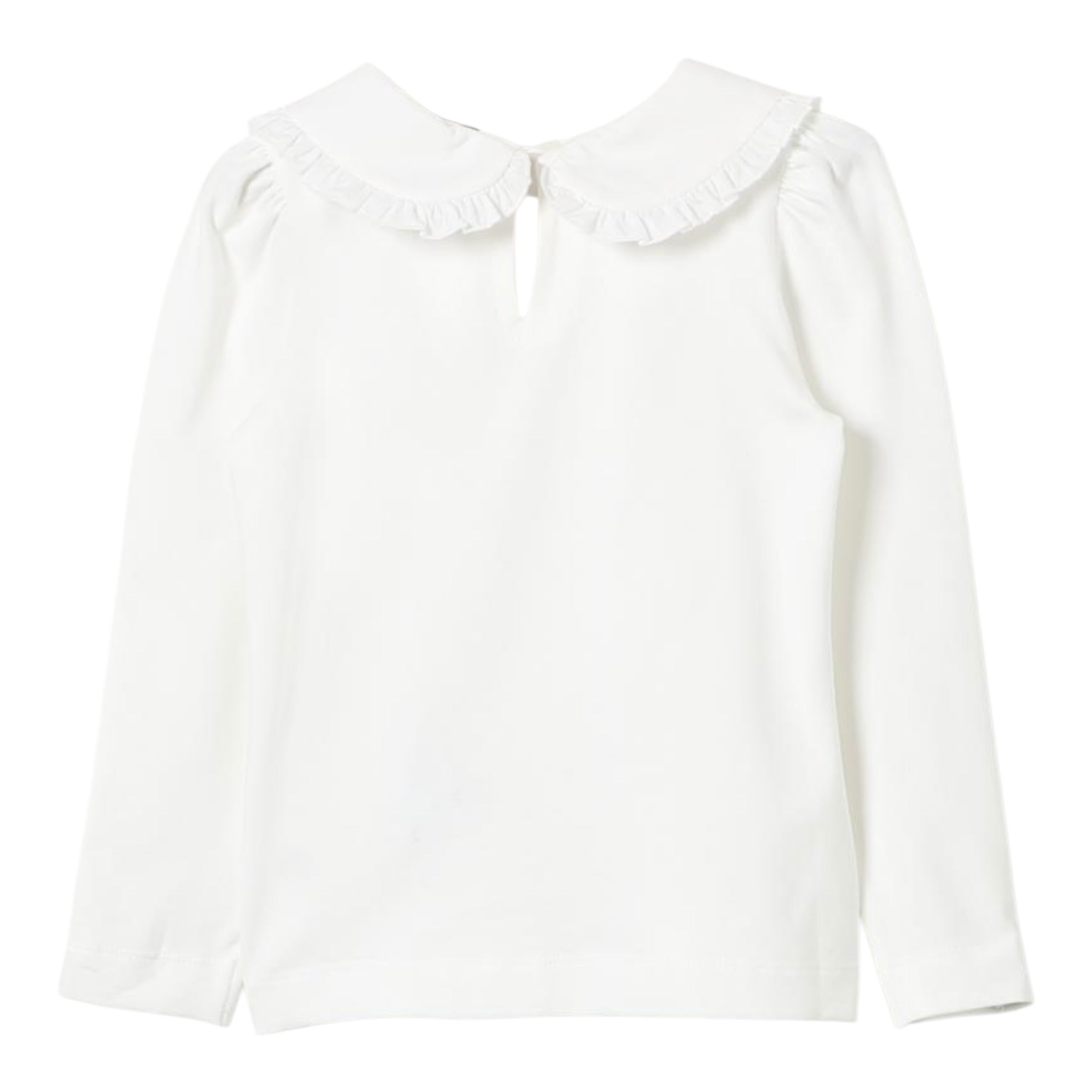 Monnalisa Shirt tinta unita con Colletto Panna per Neonata 11D627 PANNA MONNALISA 