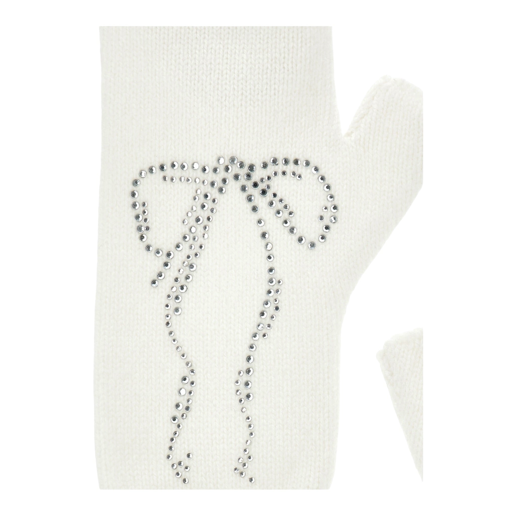 Monnalisa Guanti tinta unita con Brillantini Bianco per Bambina 17D007 BIANCO MONNALISA 