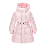 Monnalisa Giubbino tinta unita con Cappuccio Rosa per Bambina 17F101XX ROSA MONNALISA 