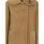 Monnalisa Cappotto tinta unita Doppiopetto Cammello per Bambina 17F109 CAMMELLO MONNALISA 