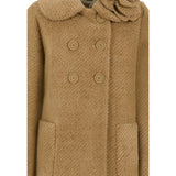 Monnalisa Cappotto tinta unita Doppiopetto Cammello per Bambina 17F109X CAMMELLO MONNALISA 
