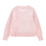 Monnalisa Cardigan tinta unita con Applicazioni Rosa per Bambina 17F801X ROSA MONNALISA 