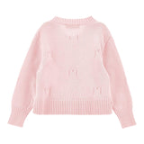 Monnalisa Cardigan tinta unita con Applicazioni Rosa per Bambina 17F801X ROSA MONNALISA 