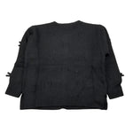 Monnalisa Cardigan tinta unita con Applicazioni Nero per Bambina 17F801XX NERO MONNALISA 