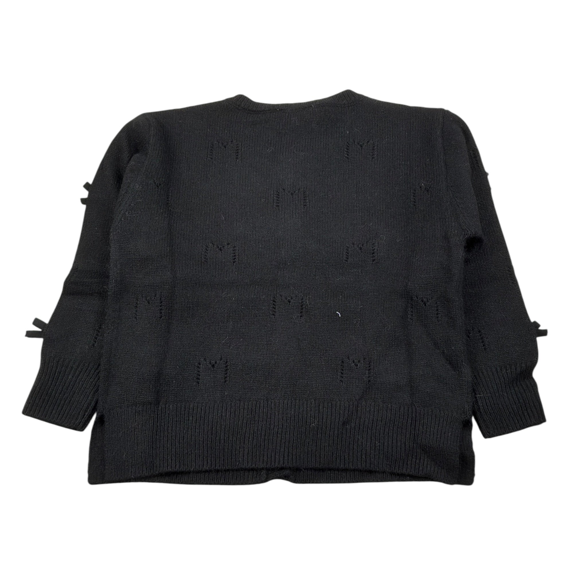 Monnalisa Cardigan tinta unita con Applicazioni Nero per Bambina 17F801XX NERO MONNALISA 