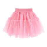 Monnalisa Gonna tinta unita In Tulle Rosa per Bambina 17FGON ROSA MONNALISA 