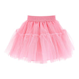 Monnalisa Gonna tinta unita In Tulle Rosa per Bambina 17FGON ROSA MONNALISA 