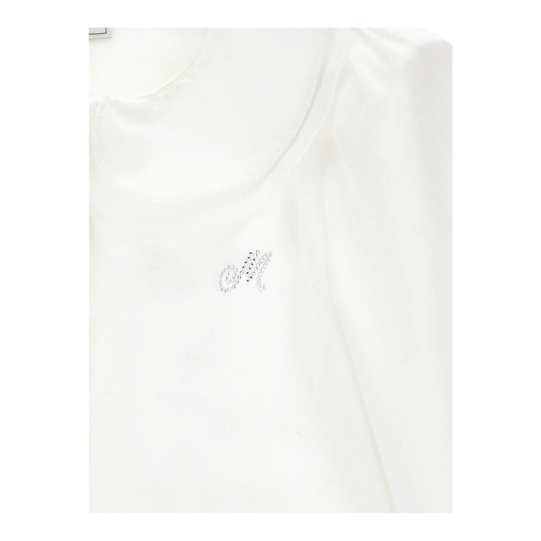 Monnalisa Camicia Manica Lunga tinta unita Panna per Bambina 17FPAT PANNA MONNALISA 
