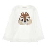 Monnalisa Shirt tinta unita con Stampa Bianco per Bambina 190626 BIANCO MONNALISA 