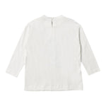 Monnalisa Shirt tinta unita con Stampa Bianco per Bambina 19B615 BIANCO MONNALISA 