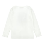 Monnalisa Shirt tinta unita con Stampa Bianco per Bambina 19D611 BIANCO MONNALISA 