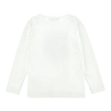 Monnalisa Shirt tinta unita con Stampa Bianco per Bambina 19D611 BIANCO MONNALISA 