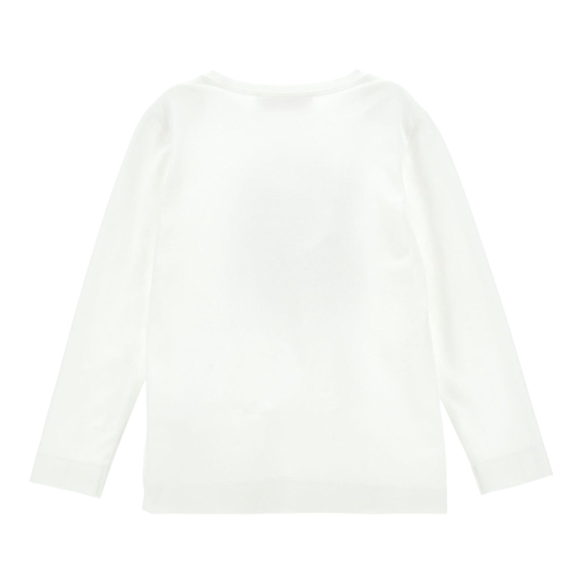 Monnalisa Shirt tinta unita con Stampa Bianco per Bambina 19D611 BIANCO MONNALISA 