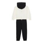 Monnalisa Completo 2 Pezzi Felpa-Pantalone Bicolore Bianco/Nero per Bambina 19F500XX BIANCO/NERO MONNALISA 