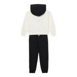 Monnalisa Completo 2 Pezzi Felpa-Pantalone Bicolore Bianco/Nero per Bambina 19F500XX BIANCO/NERO MONNALISA 