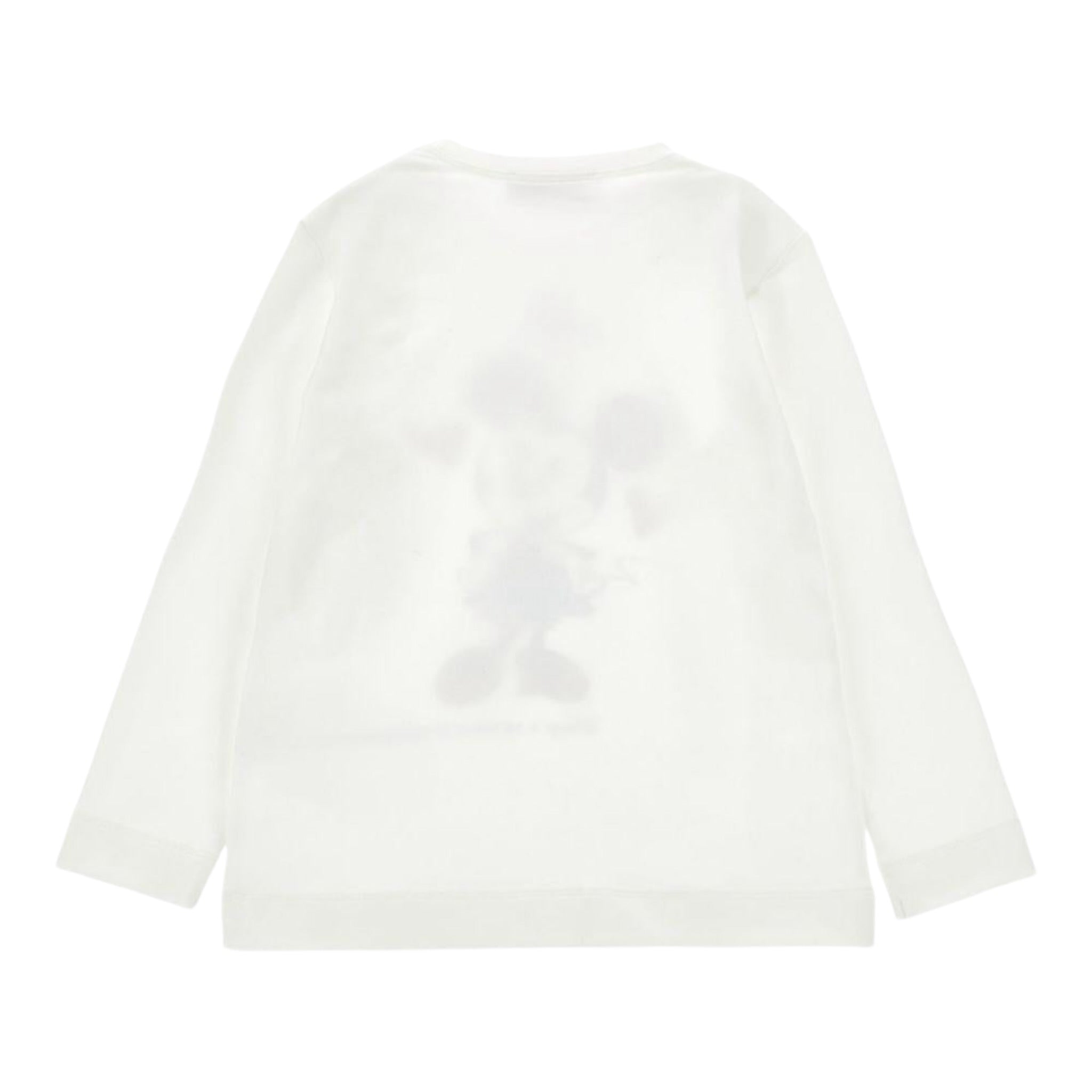 Monnalisa Shirt tinta unita con Stampa Bianco per Bambina 19F608 BIANCO MONNALISA 