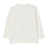 Monnalisa Shirt tinta unita con Stampa Bianco per Bambina 19F608X BIANCO MONNALISA 