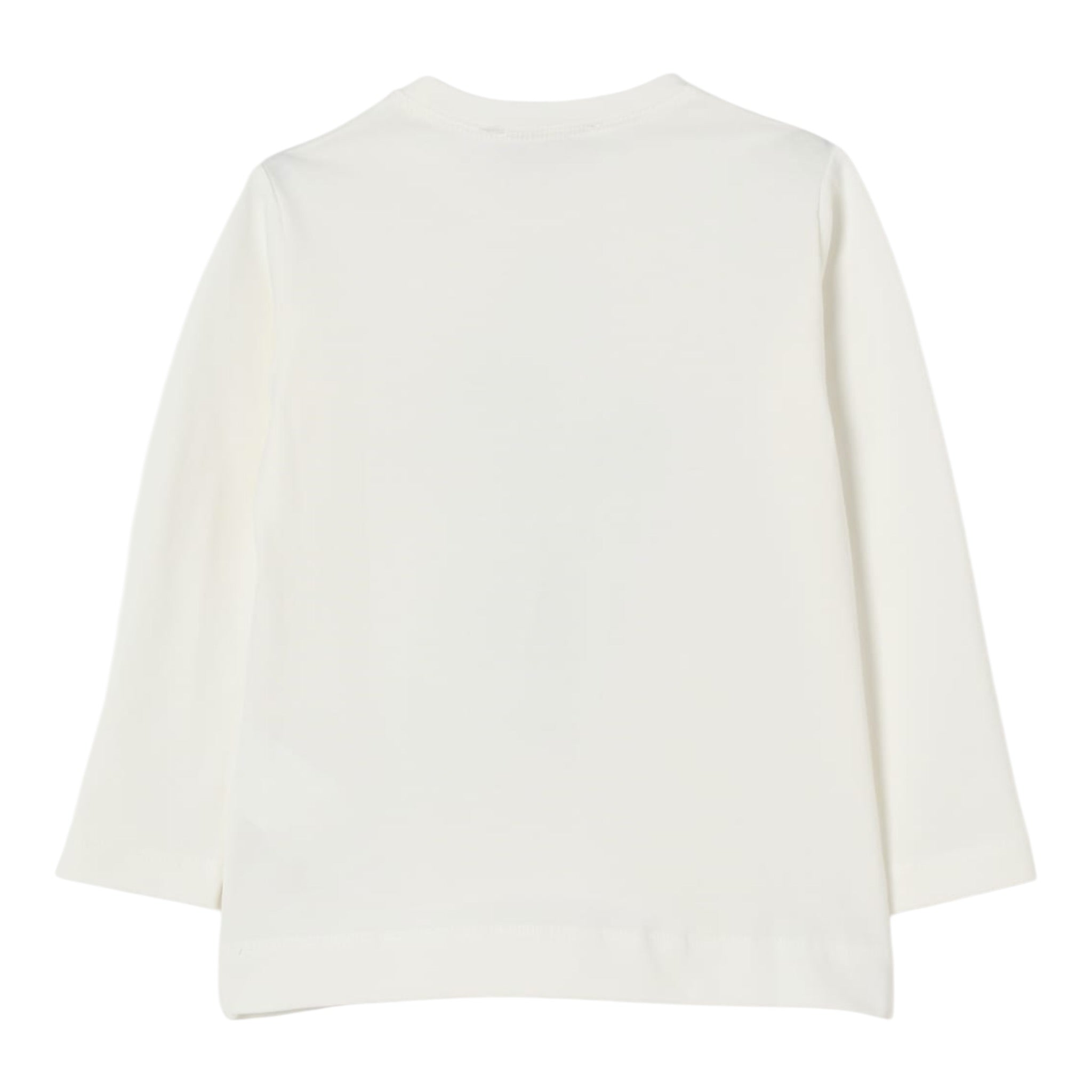 Monnalisa Shirt tinta unita con Stampa Bianco per Bambina 19F608X BIANCO MONNALISA 