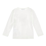 Monnalisa Shirt tinta unita con Stampa Bianco per Bambina 19F612 BIANCO MONNALISA 