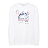 Monnalisa Shirt Girocollo tinta unita con Stampa Bianco per Bambina 19F618 BIANCO MONNALISA 