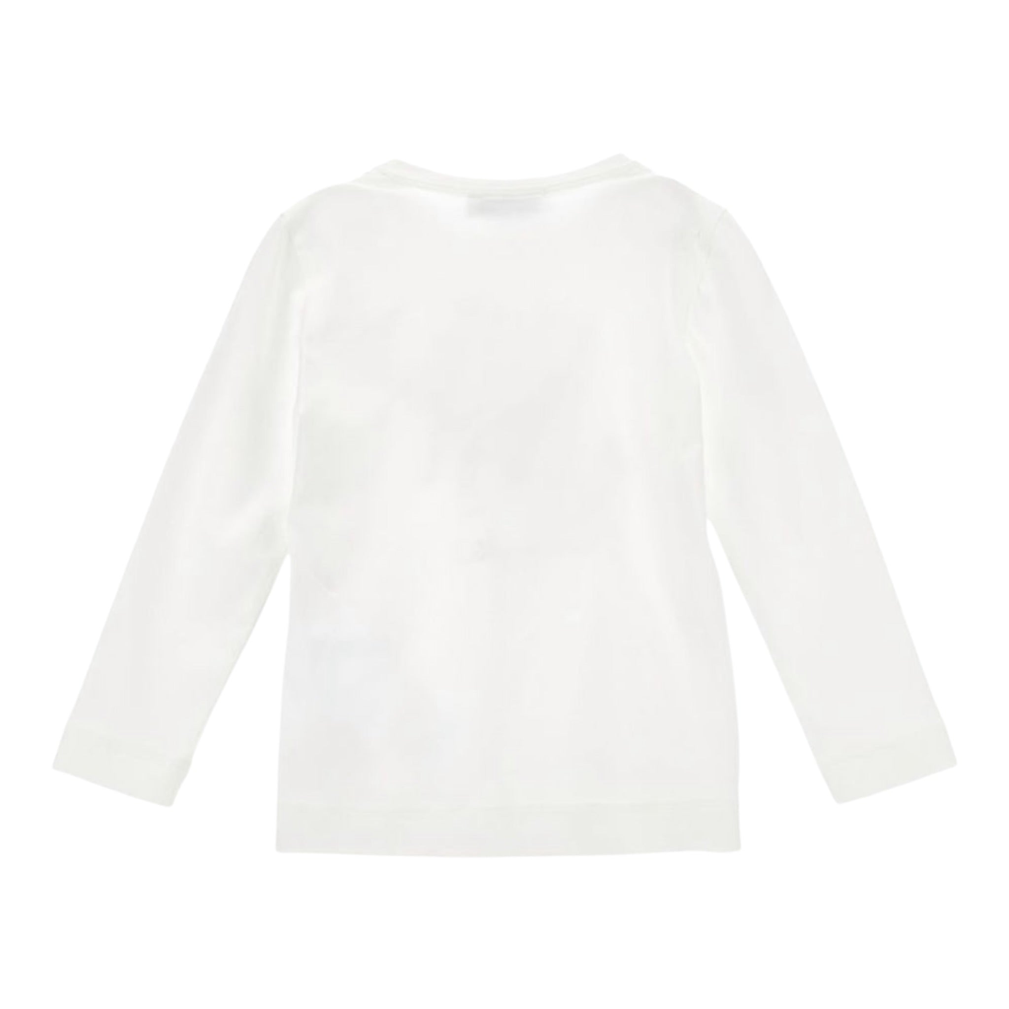 Monnalisa Shirt Girocollo Tinta Unta con Stampa Bianco per Bambina 19F624X BIANCO MONNALISA 