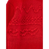 Monnalisa Cardigan tinta unita con Ricami Rosso per Bambina 19F801 ROSSO MONNALISA 