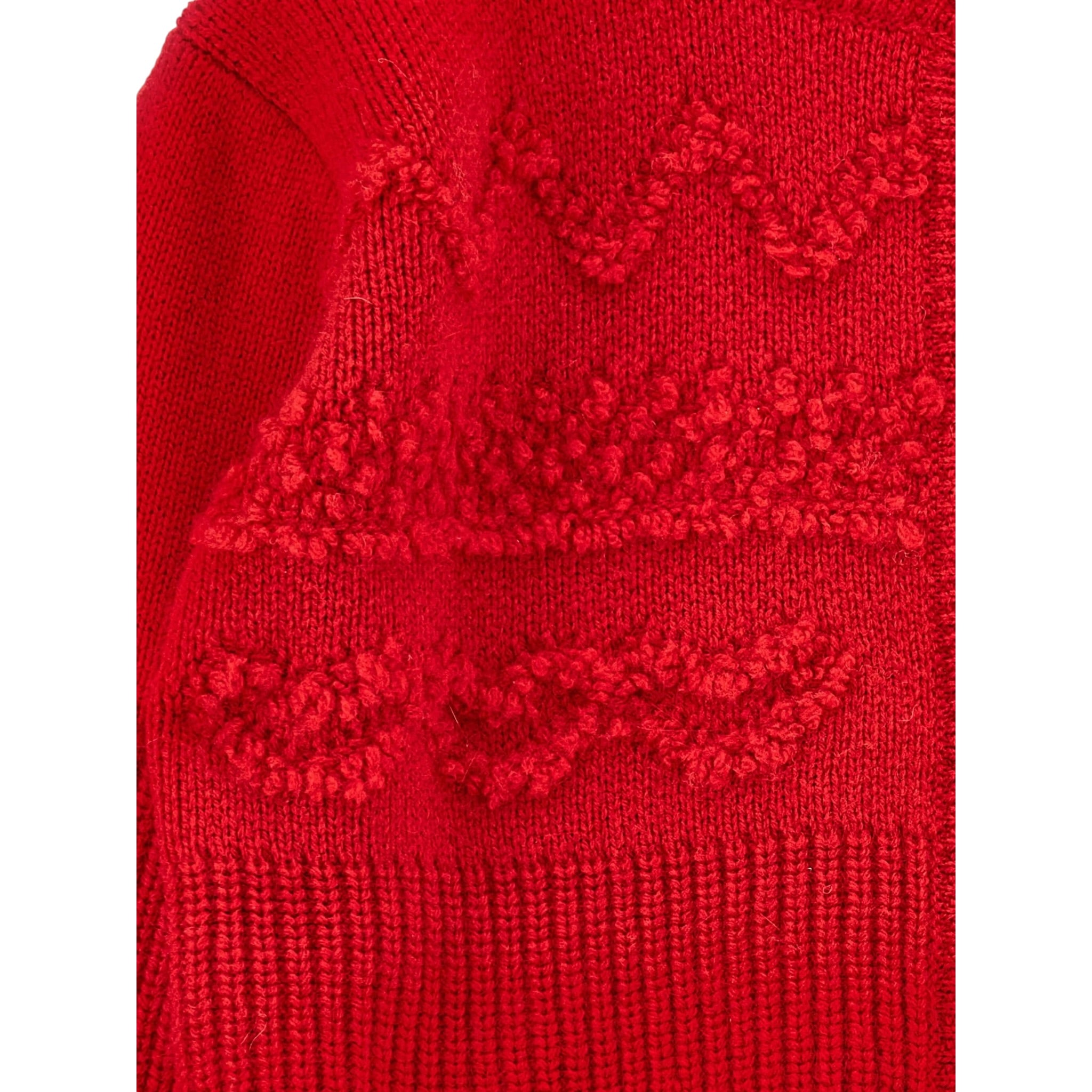 Monnalisa Cardigan tinta unita con Ricami Rosso per Bambina 19F801 ROSSO MONNALISA 